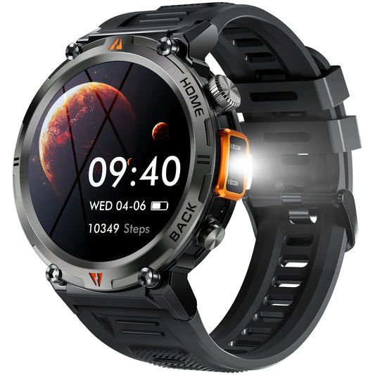 EIGIIS Smartwatch Intelligente – Appels, Fitness & Lampe Torche